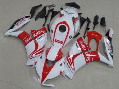 Beste Honda CBR1000RR Motorrad Verkleidung 2012-2016 - Weiss Rot Schwarz Supreme