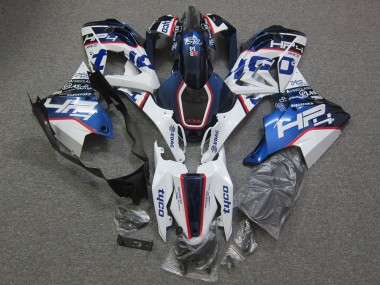 Beste BMW S1000RR Motorrad Verkleidung 2015-2016 - Weiss Rot Blau HP Tyco