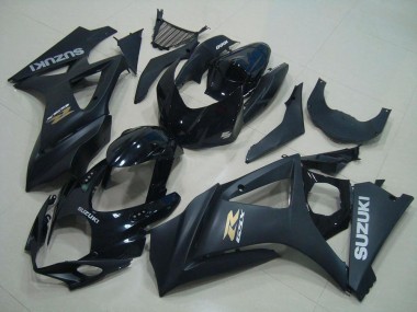 Beste Suzuki GSXR 1000 Motorrad Verkleidung 2007-2008 - Glanzendes Schwarz Matt Schwarz Gold OEM Stil