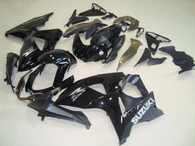 Beste Suzuki GSXR 1000 Motorrad Verkleidung 2009-2016 - Glanzendes Schwarz Matt Schwarz OEM Stil