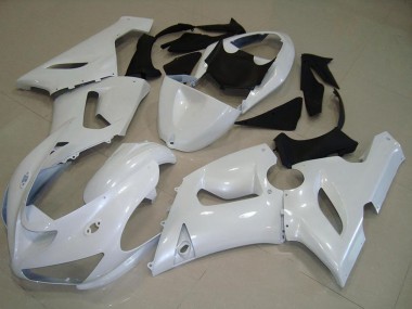 Beste Kawasaki ZX6R Motorrad Verkleidung 2005-2006 - Perl Weiss