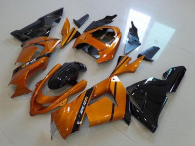 Beste Kawasaki ZX10R Motorrad Verkleidung 2004-2005 - Gold Schwarz