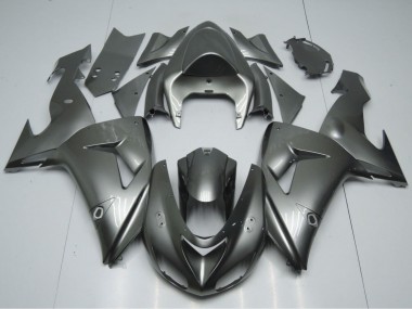 Beste Kawasaki ZX10R Motorrad Verkleidung 2006-2007 - Glanzendes Grau