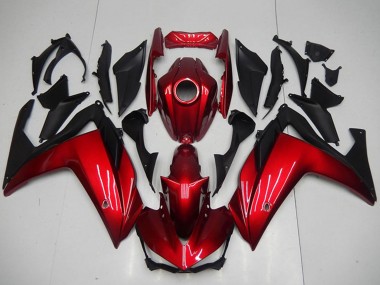 Beste Yamaha YZF R3 Motorrad Verkleidung 2015-2018 - Rot Matt Schwarz