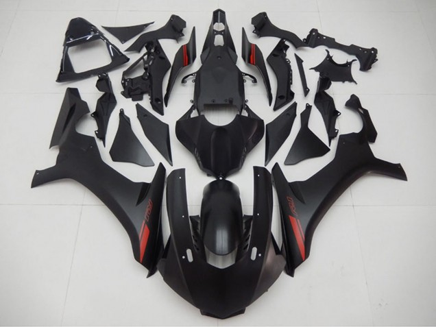 Beste Yamaha YZF R1 Motorrad Verkleidung 2015-2019 - Matt Schwarz Rot