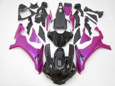 Beste Yamaha YZF R1 Motorrad Verkleidung 2015-2019 - Glanzendes Schwarz Rosa