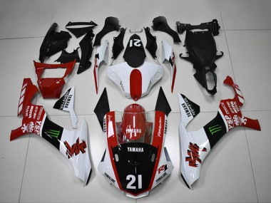 Beste Yamaha YZF R1 Motorrad Verkleidung 2015-2019 - Weiss Rot Glanzendes Schwarz Grun Monster Motul YSP