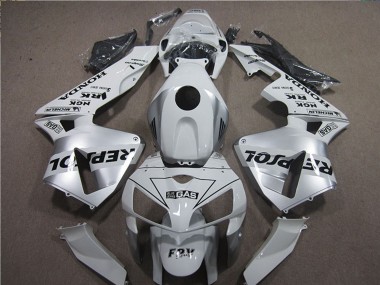 Beste Honda CBR600RR Motorrad Verkleidung 2005-2006 - Weiss Schwarz Repsol