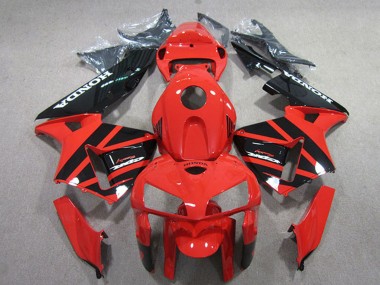 Beste Honda CBR600RR Motorrad Verkleidungen Kit 2005-2006 - Rot Schwarz