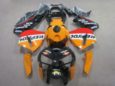Beste Honda CBR600RR Abs Verkleidungen 2005-2006 - Orange Weiss Rot Glanzendes Schwarz Repsol