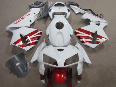 Beste Honda CBR600RR Motorrad Verkleidung 2005-2006 - Weiss Rot