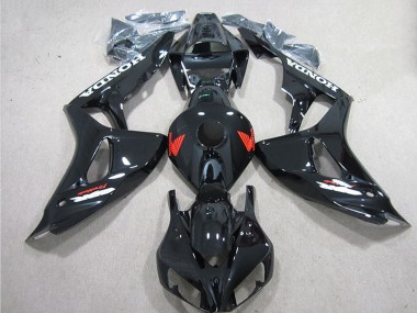 Beste Honda CBR1000RR Motorrad Verkleidung 2006-2007 - Glanzendes Schwarz Rot