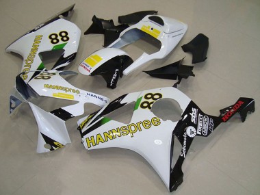 Beste Honda CBR900RR 954 Motorrad Verkleidung 2002-2003 - Weiss Gelb Glanzendes Schwarz Hannspree 88