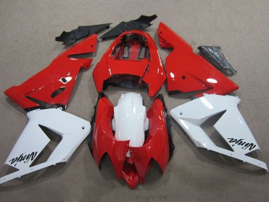 Beste Kawasaki ZX10R Motorrad Verkleidung 2004-2005 - Rot Weiss Ninja