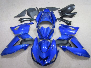 Beste Kawasaki ZX14R ZZR1400 Motorrad Verkleidung 2006-2011 - Blau