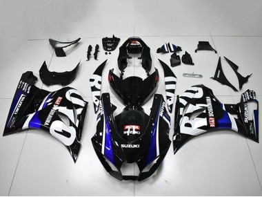 Beste Suzuki GSXR 1000 Motorrad Verkleidung 2017-2024 - Schwarz Weiss Blau Motul