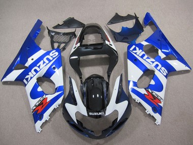 Beste Suzuki GSXR 1000 Motorrad Verkleidung 2000-2002 - Blau Weiss Schwarz Rot