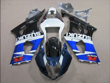 Beste Suzuki GSXR 1000 Motorrad Verkleidung 2003-2004 - Weiss Blau Schwarz Rot