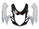 Beste Suzuki GSXR 600/750 Motorrad Verkleidung 2011-2024 - Weiss Glanzendes Schwarz