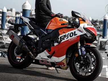 Beste Honda CBR1000RR Motorrad Verkleidung 2017-2023 - Orange Weiss Rot Glanzendes Schwarz Repsol Red Bull