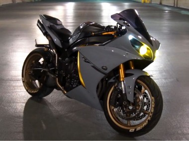 Beste Yamaha YZF R1 Motorrad Verkleidung 2007-2008 - Nardo Grau