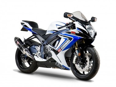 Beste Suzuki GSXR 1000 Motorrad Verkleidung 2005-2006 - Weiss Blau Schwarz Yoshimura