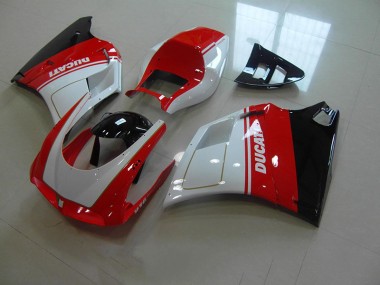 Beste Ducati 748 916 996 996S 1993-2005 Verkleidung - Rot Weiß