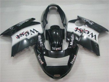 Beste CBR 1100 XX 1996-2007 Verkleidungen - Schwarz Weißes Westmuster