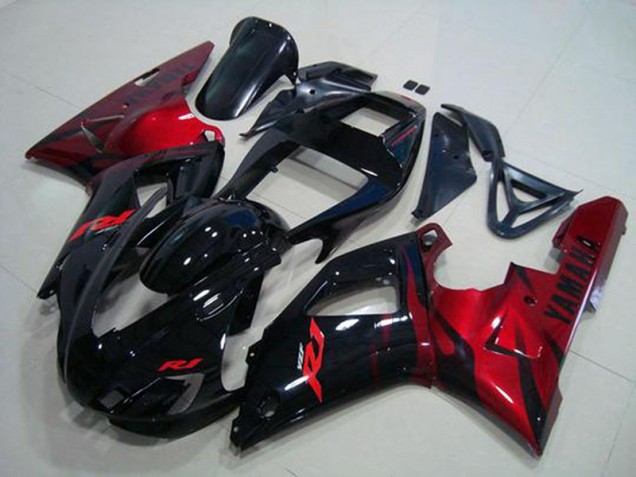 Beste R1 1998-1999 Verkleidungen - Schwarz Rot Beste R1 1998-1999 Verkleidungen - Schwarz Rot