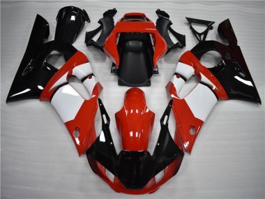 Beste R6 1998-2002 Verkleidungen - Schwarz Weiß
