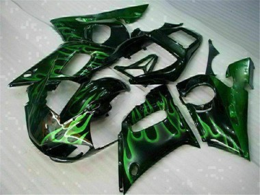 Beste R6 1998-2002 Verkleidungen - Grün Schwarz