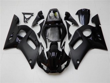 Beste R6 1998-2002 Verkleidungen - Matt schwarz Glänzend