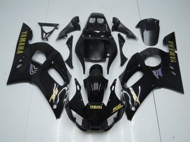 Beste R6 1998-2002 Verkleidungen - Glänzend Schwarz Gold Aufkleber