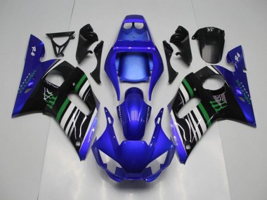Beste R6 1998-2002 Verkleidungen - Blau Monster