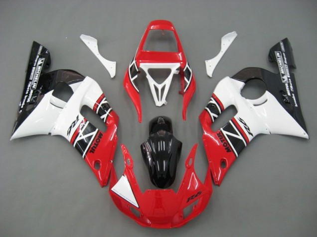Beste R6 1998-2002 Verkleidungen - Rot Weiß Schwarz Beste R6 1998-2002 Verkleidungen - Rot Weiß Schwarz