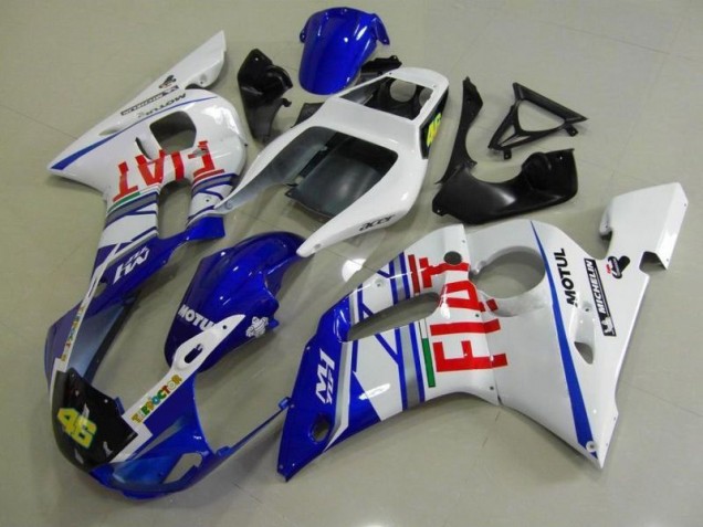 Beste R6 1998-2002 Verkleidungen - Blau Weiß Fiat Beste R6 1998-2002 Verkleidungen - Blau Weiß Fiat