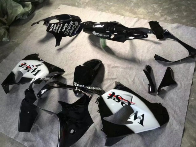 Beste ZX9R 2000-2001 Verkleidungen - Glänzend schwarz Weiß Beste ZX9R 2000-2001 Verkleidungen - Glänzend schwarz Weiß