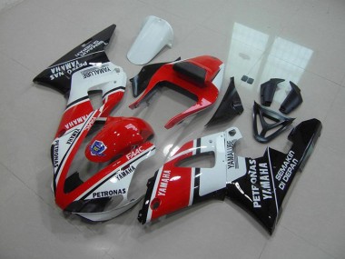 Beste R1 2000-2001 Verkleidungen - Rot Weiß Yamalube