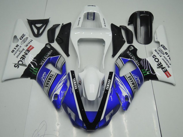 Beste R1 2000-2001 Verkleidungen - Blau Weiß ENEOS Monster Beste R1 2000-2001 Verkleidungen - Blau Weiß ENEOS Monster