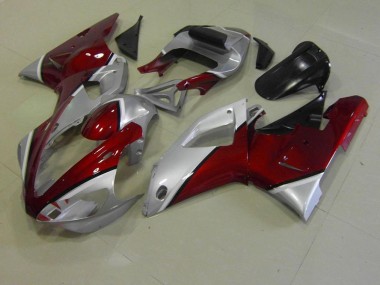 Beste R1 2000-2001 Verkleidungen - Rot und Silber