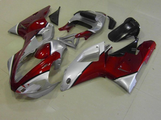 Beste R1 2000-2001 Verkleidungen - Rot und Silber