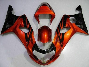 Beste GSXR 1000 K1 2000-2002 Verkleidungen - Orange Schwarz