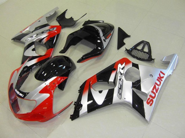 Beste GSXR 1000 K1 2000-2002 Verkleidungen - Rot Silber Beste GSXR 1000 K1 2000-2002 Verkleidungen - Rot Silber