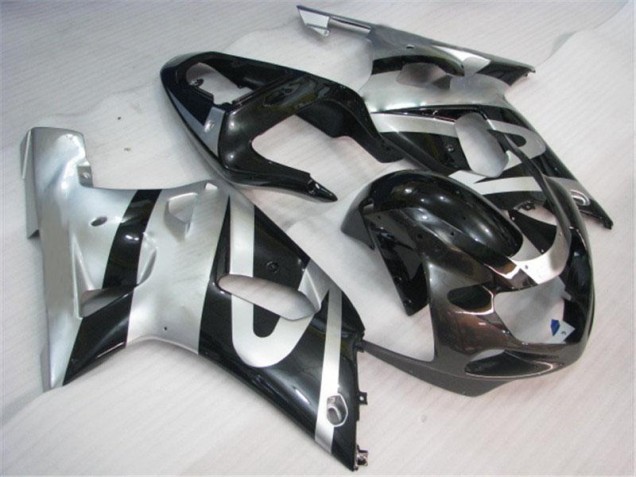 Beste GSXR 600 / 750 K1 K2 K3 2001-2003 Verkleidungen - Silber Schwarz Beste GSXR 600 / 750 K1 K2 K3 2001-2003 Verkleidungen - Silber Schwarz