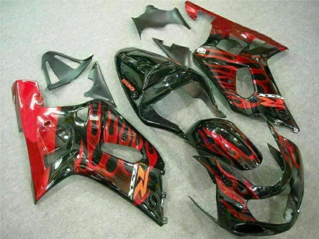 Beste GSXR 600 / 750 K1 K2 K3 2001-2003 Verkleidungen - Rot Schwarz Beste GSXR 600 / 750 K1 K2 K3 2001-2003 Verkleidungen - Rot Schwarz