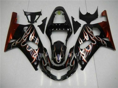 Beste GSXR 600 / 750 K1 K2 K3 2001-2003 Verkleidung - Schwarz