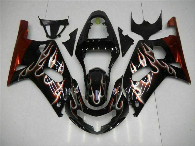 Beste GSXR 600 / 750 K1 K2 K3 2001-2003 Verkleidung - Schwarz Beste GSXR 600 / 750 K1 K2 K3 2001-2003 Verkleidung - Schwarz