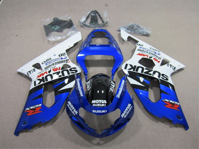 Beste GSXR 600 K1 K2 K3 2001-2003 Verkleidung - Blau Weiß Motul Beste GSXR 600 K1 K2 K3 2001-2003 Verkleidung - Blau Weiß Motul