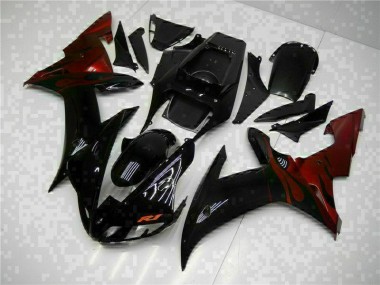 Beste R1 2002-2003 Verkleidungen Plastik Kits - Schwarz