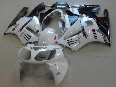 Beste ZX12R 2002-2006 Verkleidungen - Weiß Monster